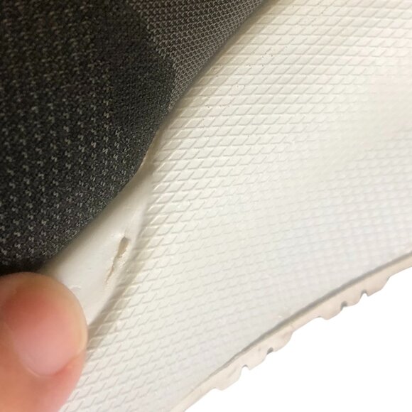 DKNY Women’s Camo Slip-On Sneakers Size 6M Black Gray Logo Elastic Platform Shoe - Picture 5 of 15